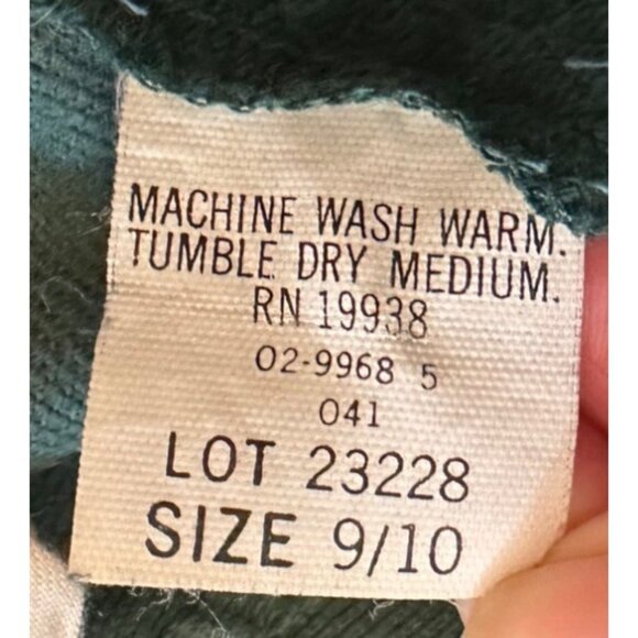 VINTAGE Funny Girl Brand High-Rise Green Velvet Pants Women's Size 9/10 (READ) - Picture 7 of 14